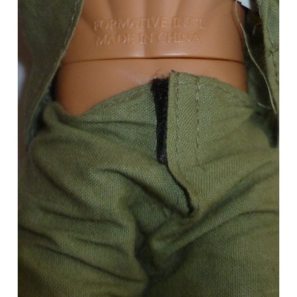 Vintage Formative Int'l Action Figure Soldier Black Hair Blue Eyes LEE - Picture 4 of 4